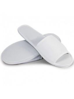 Open Toe disposable honeycomb cotton Adult Spa Slippers - White shipped from Italy