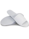 Open Toe disposable honeycomb cotton Adult Spa Slippers - White shipped from Italy