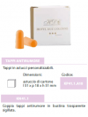 tappi per orecchie in astuccio personalizzati con logo per hotel
