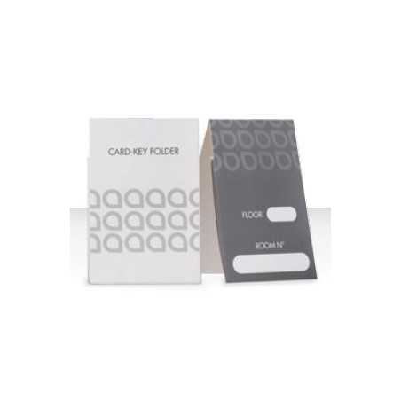Porta tessera Key card in cartoncino fustellato da montare per hotel